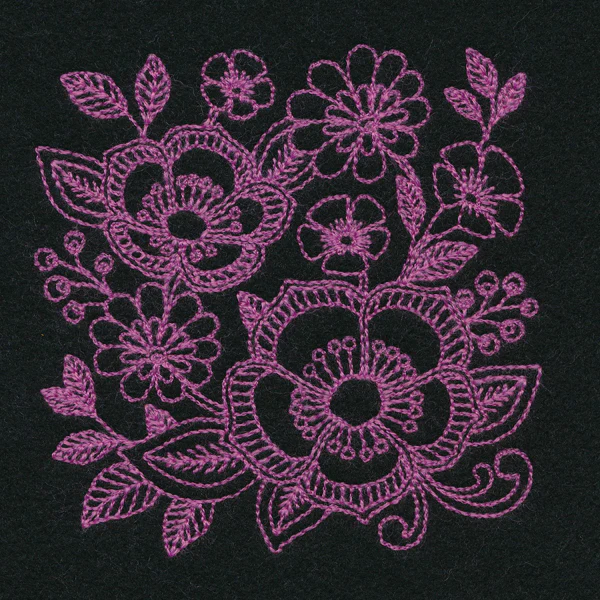 Free Spirit Floral Square (Thick Thread) - Image 4