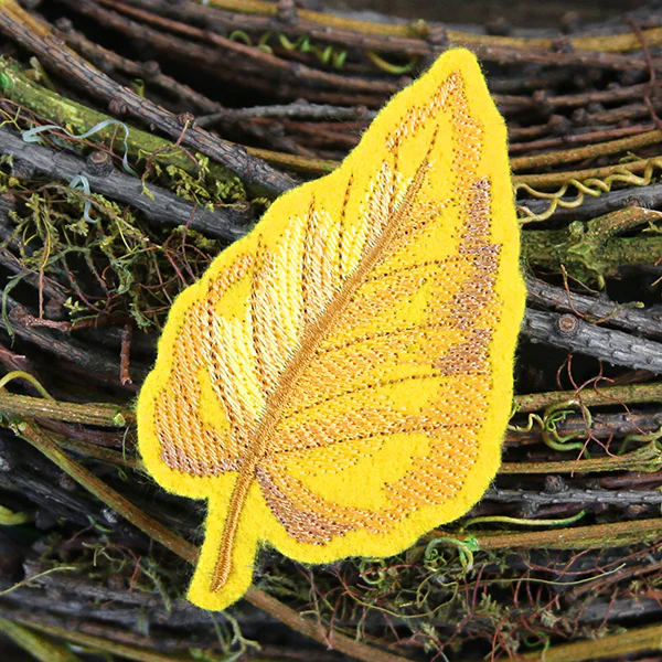 Freestanding Fabric Birch Leaf (In-the-Hoop) - Image 5