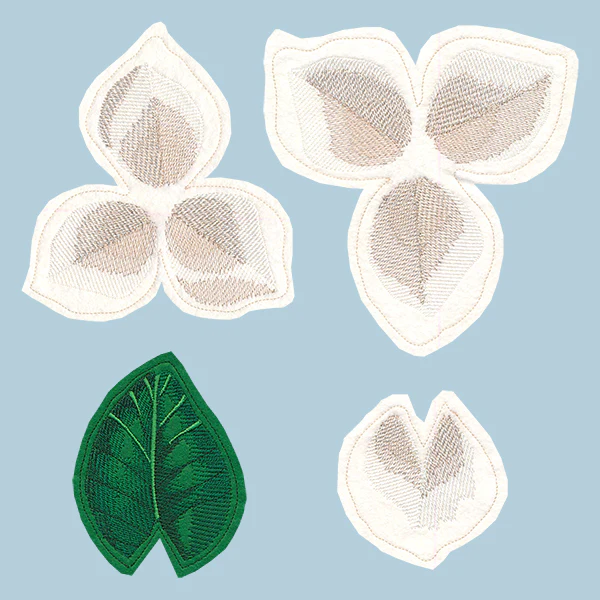 Freestanding Fabric Magnolia (In-the-Hoop) - Image 2