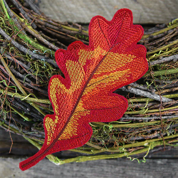 Freestanding Fabric Oak Leaf (In-the-Hoop)