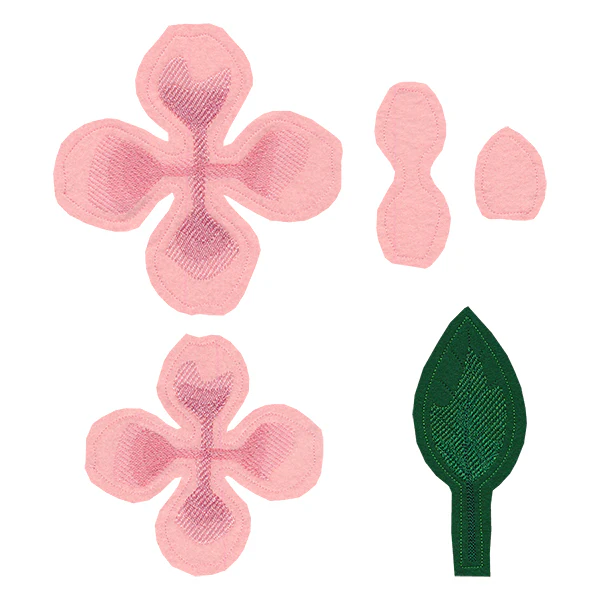 Freestanding Fabric Rose (In-the-Hoop) - Image 2