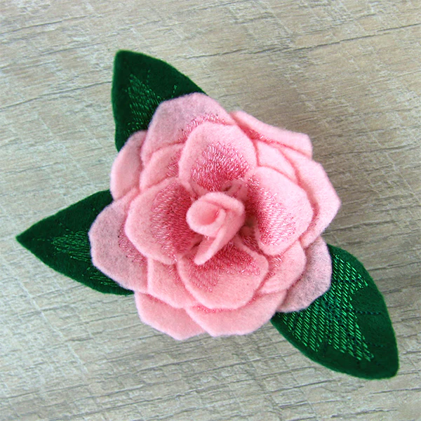 Freestanding Fabric Rose (In-the-Hoop) - Image 5