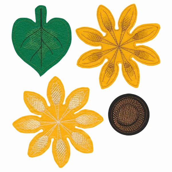 Freestanding Fabric Sunflower (In-the-Hoop) - Image 4