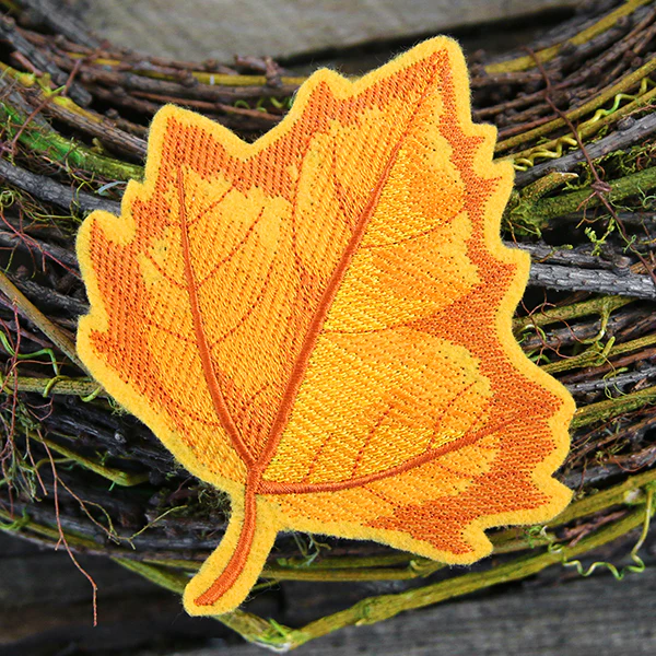 Freestanding Fabric Sycamore Leaf (In-the-Hoop) - Image 7