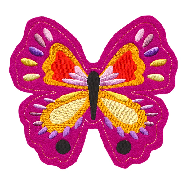 Freestanding Fabric Vibrant Butterfly (In-the-Hoop) - Image 2