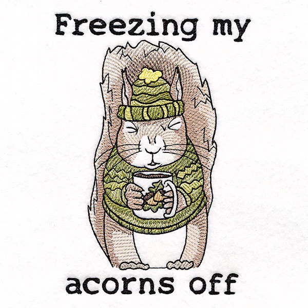 Freezing My Acorns Off Squirrel - Image 2