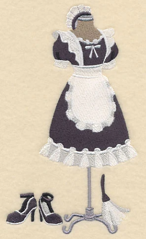 French Maid Costume Dress Form - Image 4