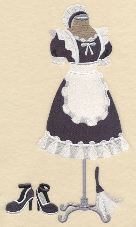 French Maid Costume Dress Form - Image 5