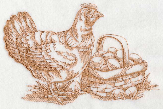 French Market Chicken (Toile) - Image 2