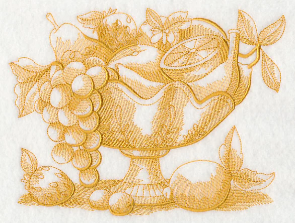 French Market Fruit Bowl (Toile) - Image 2