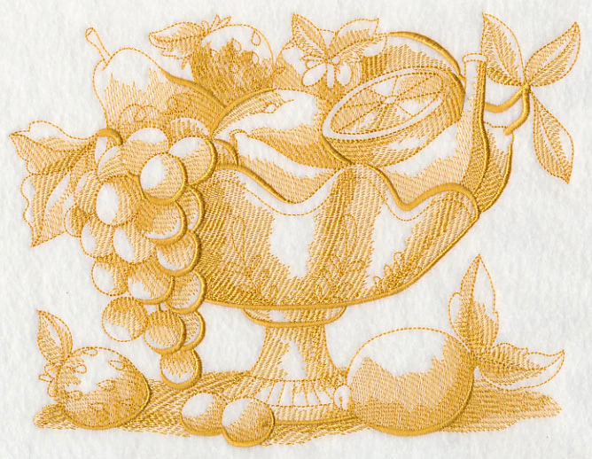 French Market Fruit Bowl (Toile) - Image 4
