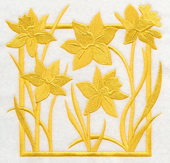 Fresh Floral Silhouettes - Daffodils - Image 2