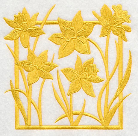 Fresh Floral Silhouettes - Daffodils - Image 3