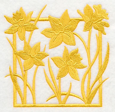 Fresh Floral Silhouettes - Daffodils - Image 4