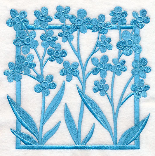 Fresh Floral Silhouettes - Forget-Me-Nots - Image 2