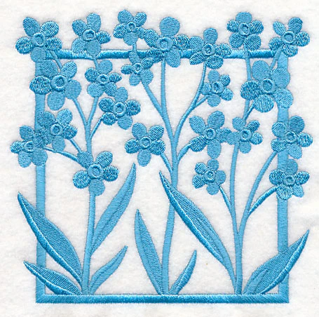 Fresh Floral Silhouettes - Forget-Me-Nots - Image 3
