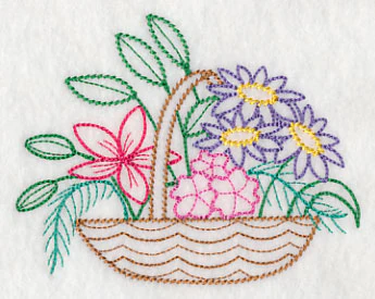 Fresh Flower Basket 2 (Vintage) - Image 3