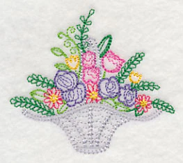 Fresh Flower Basket 3 (Vintage) - Image 2