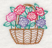 Fresh Flower Basket 4 (Vintage) - Image 2