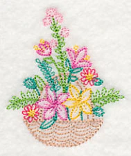 Fresh Flower Basket 5 (Vintage) - Image 2