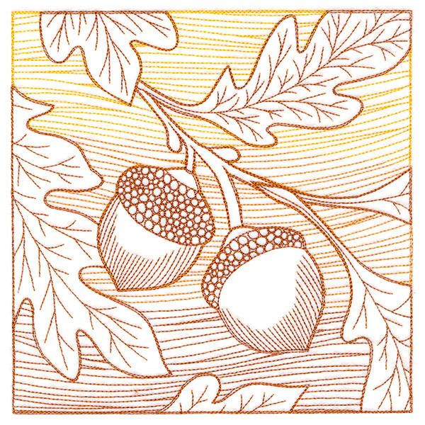 Fresh Harvest - Acorn Etching - Image 3