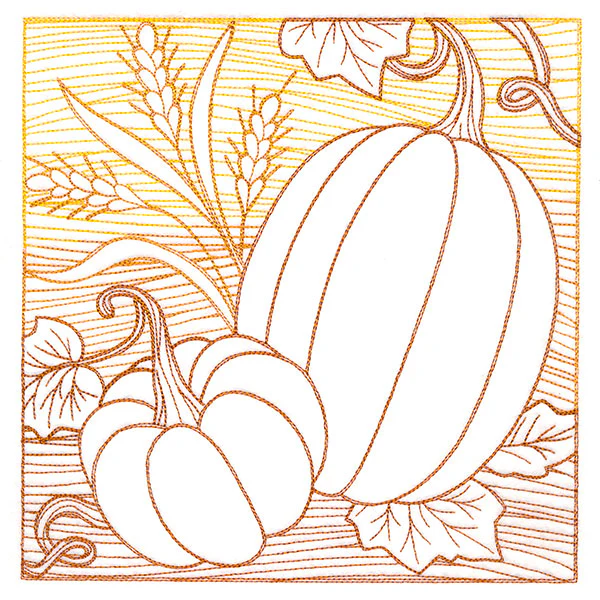 Fresh Harvest - Pumpkins Etching - Image 5