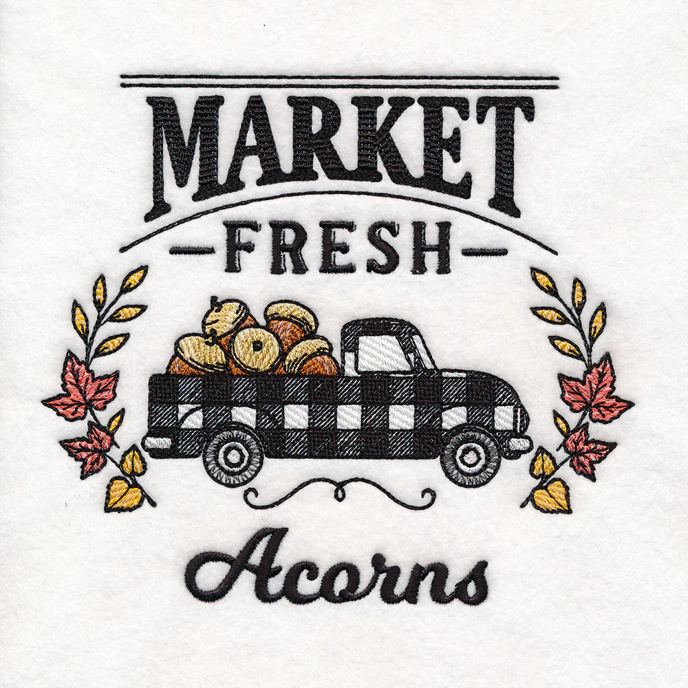 Fresh Market Autumn Retro Truck - Acorns - Image 2