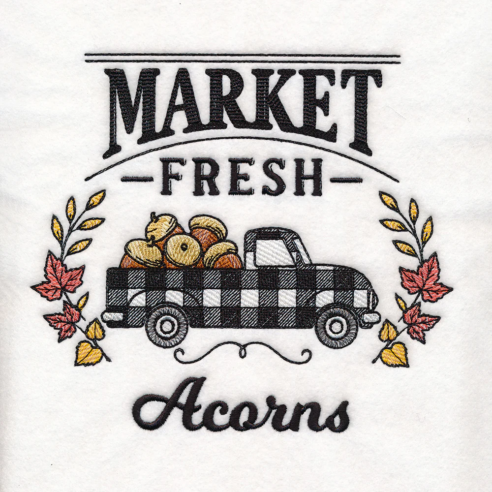 Fresh Market Autumn Retro Truck - Acorns - Image 4