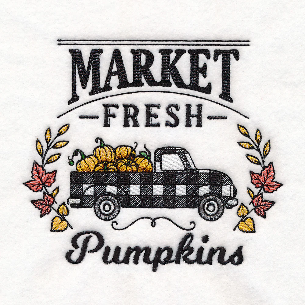 Fresh Market Autumn Retro Truck - Pumpkins - Image 3