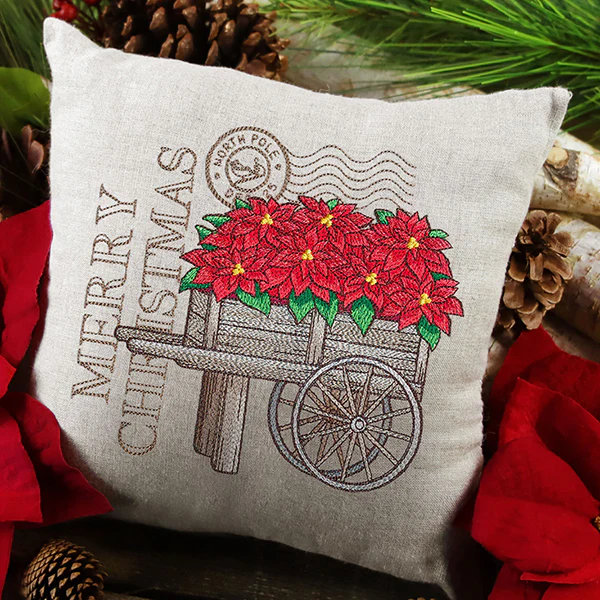 Fresh Poinsettia Cart Medley - Image 4