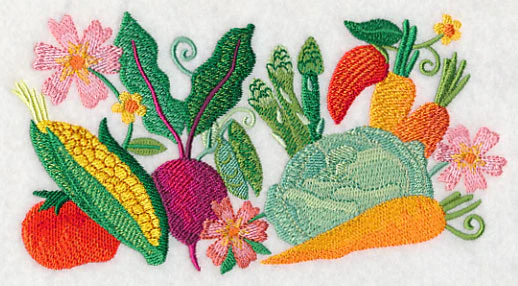 Fresh Vegetables in Watercolor Rectangle - Image 4