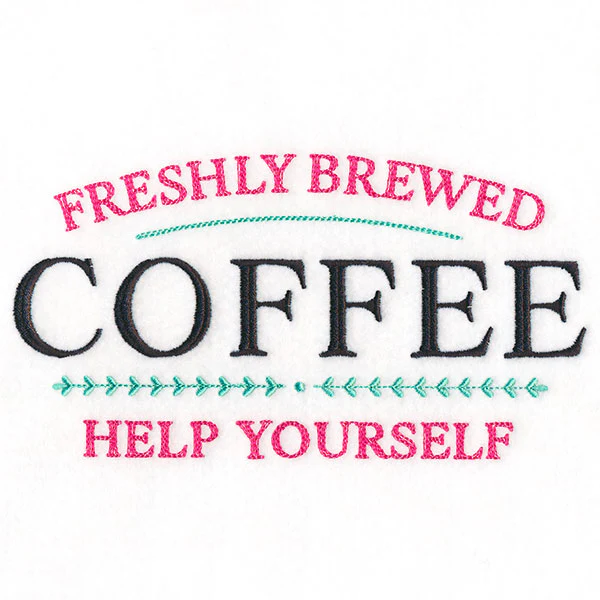 Freshly Brewed Coffee Sign - Image 4