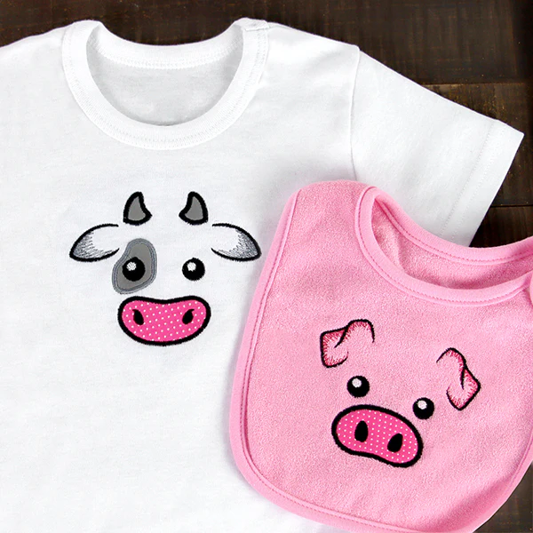 Friendly Cow Face (Applique) - Image 4