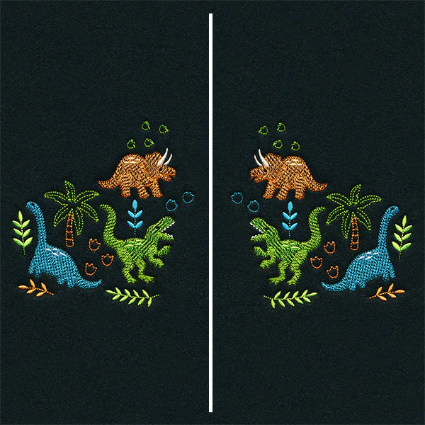 Friendly Dinosaur Pals Mask Motif