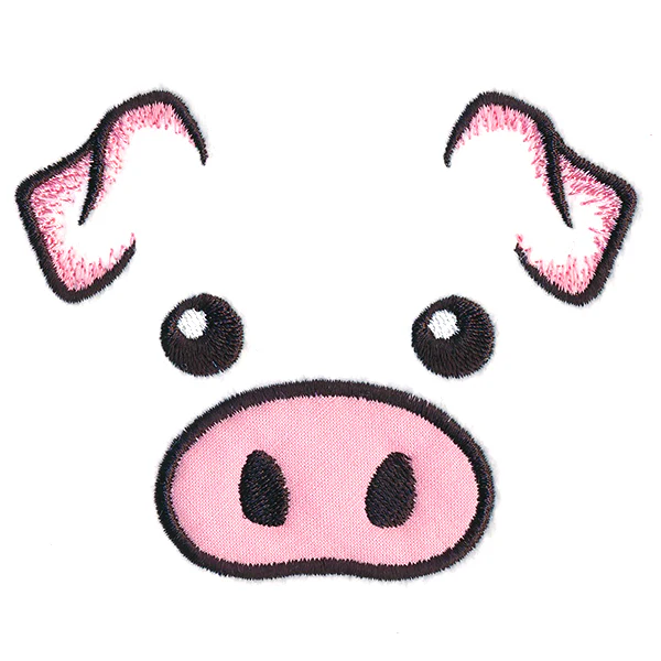 Friendly Pig Face (Applique) - Image 5
