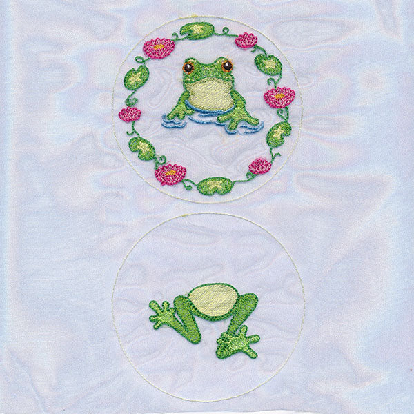 Frog on the Pond Shadowbox (Organza) - Image 5