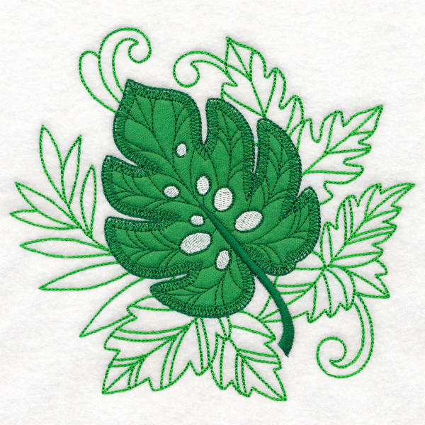 Frolicking Monstera (Applique) - Image 2