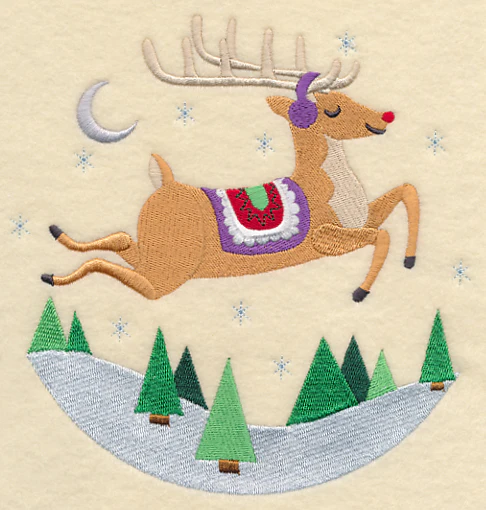 Frolicking Rudolph Scene - Image 2