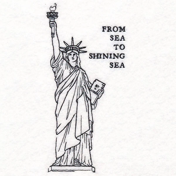 From Sea to Shining Sea Statue of Liberty Etching - Image 7