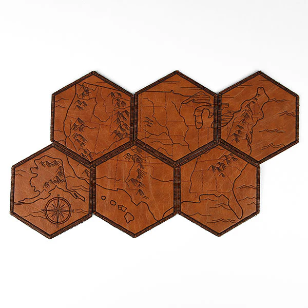 From Sea to Shining Sea United States Map Coaster - Alaska (In-the-Hoop) - Image 2