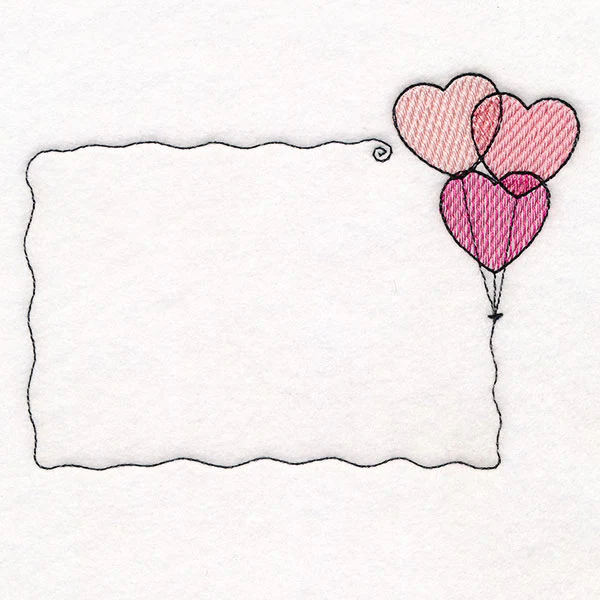 From the Heart Quilt Labels - Heart Balloons - Image 4