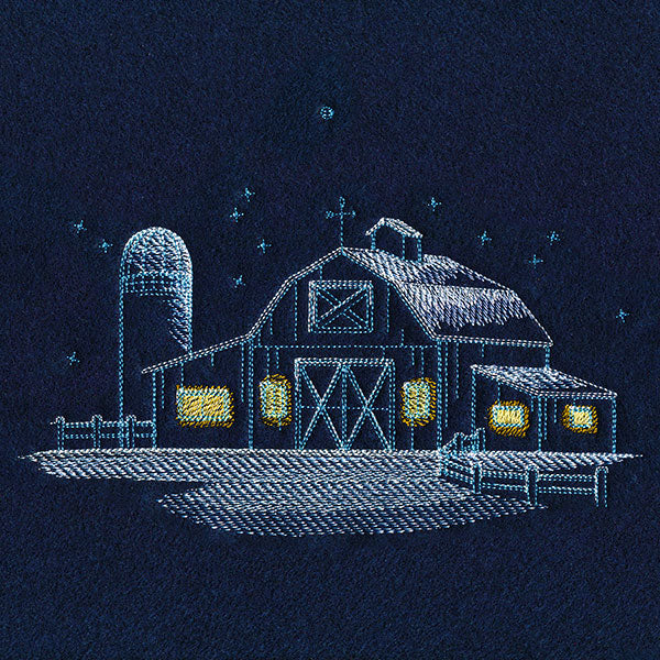Frosted Barn Scene - Image 2