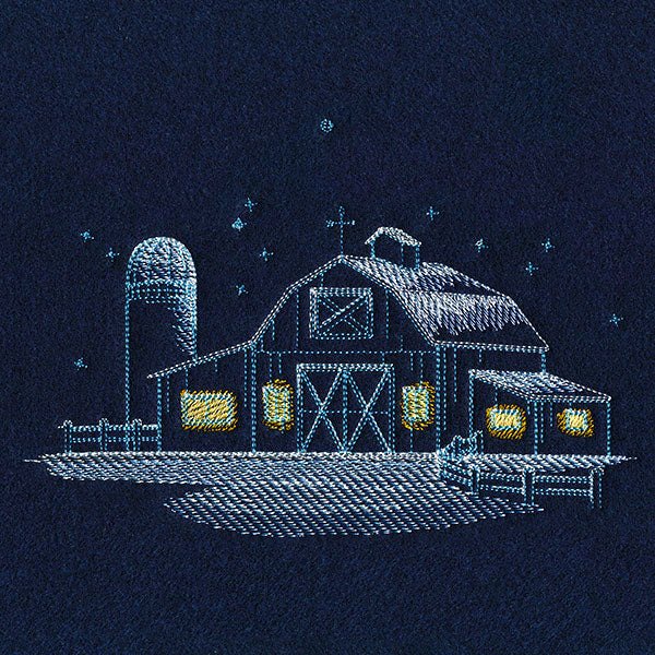 Frosted Barn Scene - Image 3