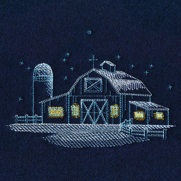 Frosted Barn Scene - Image 4