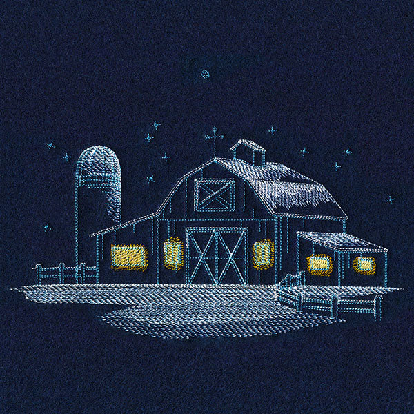 Frosted Barn Scene - Image 5