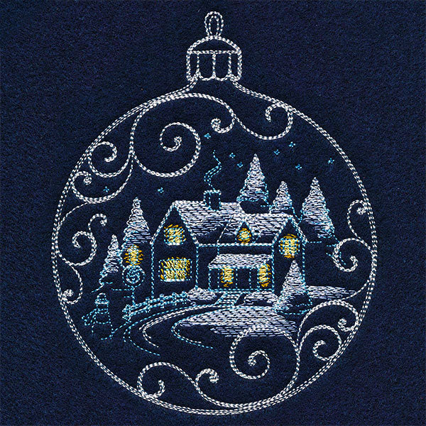 Frosted Cottage Ornament - Image 4