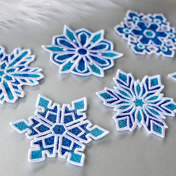 Frosted & Fancy Snowflakes - 3 (Lace) - Image 3