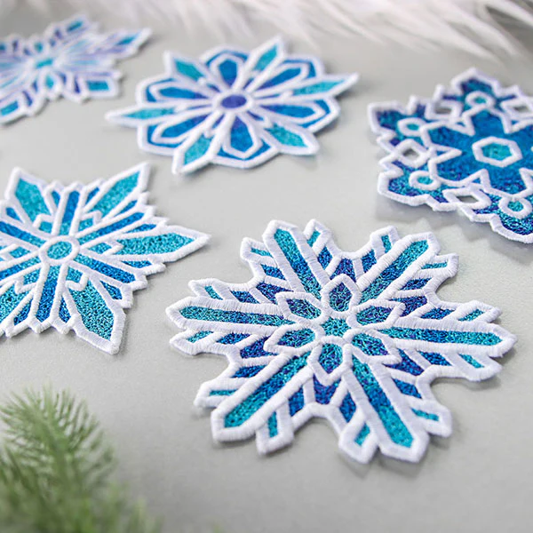 Frosted & Fancy Snowflakes - 6 (Lace) - Image 3
