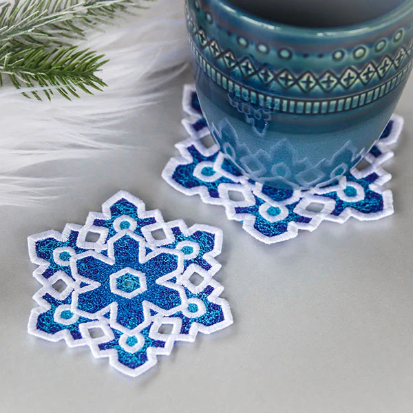 Frosted & Fancy Snowflakes - 6 (Lace) - Image 8