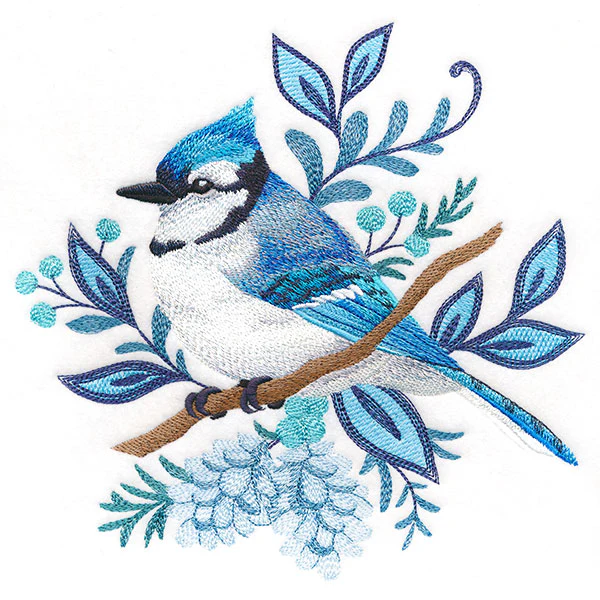 Frosted Winter Blue Jay - Image 13
